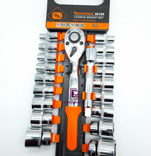 20PCS Ratchet Wrench Box Spanner Socket Set
